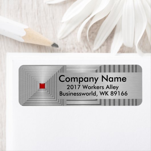 Retouradres van bedrijf etiket (Insitu)