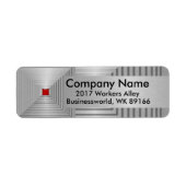 Retouradres van bedrijf etiket (Voorkant)