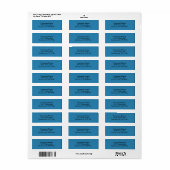 Retouradres van bedrijf etiket (Full Sheet)