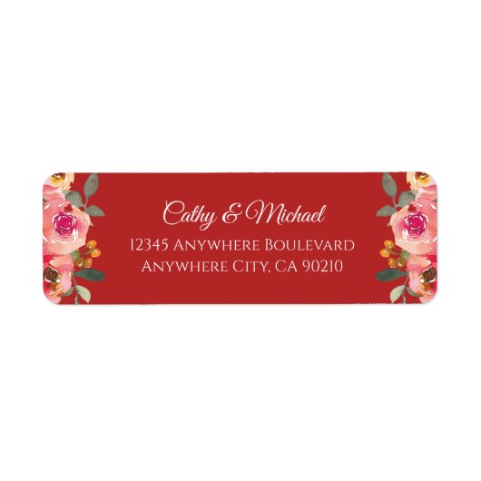 Retouradres van de Chinese bruiloft-theeplechtighe Etiket (Voorkant)