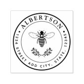 Retouradres van de liefdadige honingbijen Ruwbruil Zelfinktende Stempel (Design)