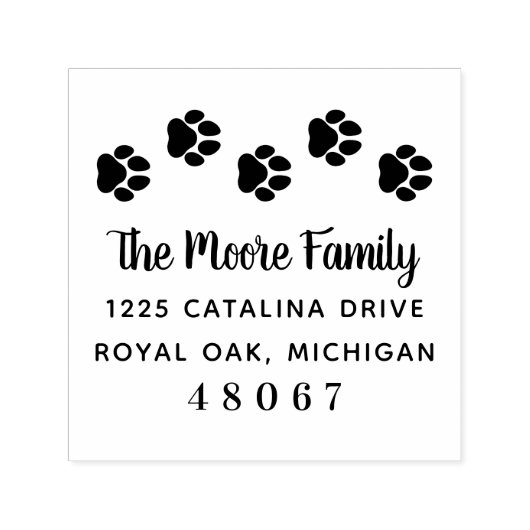 Retouradres van de pagina Over verf afdrukken Zelfinktende Stempel (Design)