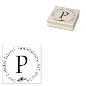 Retouradres van logo's van Lobster Rubberstempel (Gestempeld)