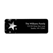 Retouradres van Silver Stars Etiket (Voorkant)
