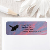 Retouradres van vliegende kraan Label (Insitu)