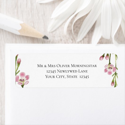 Retouradres: Verse lentevloerbloemen en -olie Etiket (Insitu)