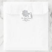 Retouradres-verzegeling (label) ronde sticker (Tas)