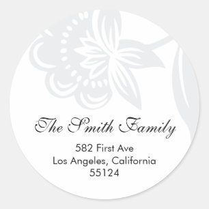 Retouradres-verzegeling (label) ronde sticker