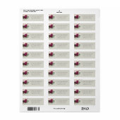 Retouradres Vintage Bloem Bloesems Etiket (Full Sheet)