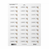 Retouradres Vlinder Brievenbus Etiket (Full Sheet)