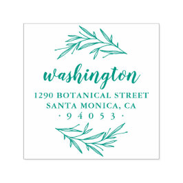 Retouradres voor aangepaste Laurel-tak Zelfinktende Stempel