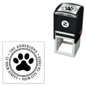 Retouradres voor afdruk op het scherm Pet Zelfinktende Stempel (In situ)