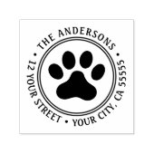 Retouradres voor afdruk op het scherm Pet Zelfinktende Stempel (Design)