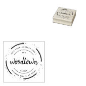 Retouradres voor kleine bedrijven rubberstempel (Gestempeld)