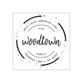 Retouradres voor kleine bedrijven rubberstempel (Afrduk)