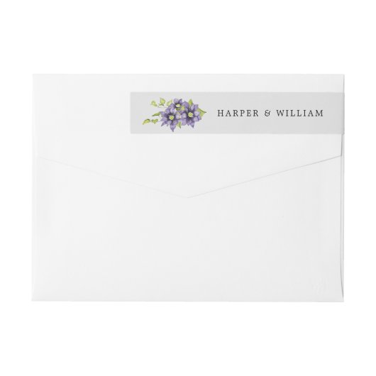 retouradres voor lente bloemen (Achterkant)