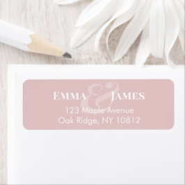 Retouradres voor omgekeerde blush-huwelijk | Heade Etiket