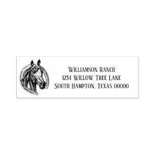 retouradres voor paarden zelfinktende stempel