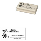 Retouradres voor prettige kerst rubberstempel (Gestempeld)