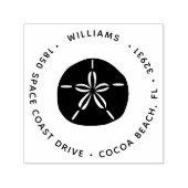 Retouradres voor zanddollar  zelfinktende stempel (Design)