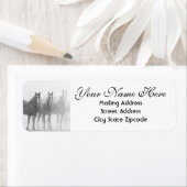 Retouradres voor zwevende paarden etiket (Insitu)