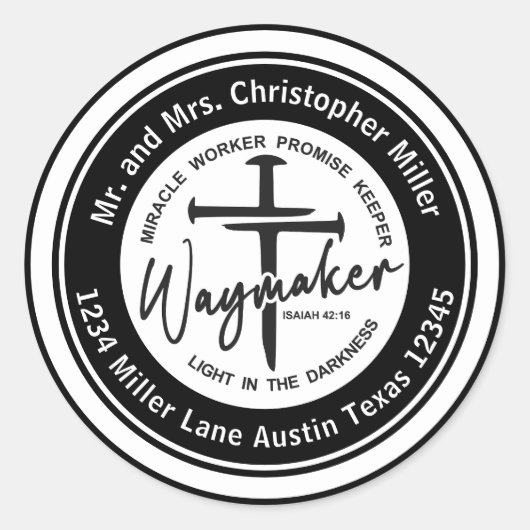 Retouradres Waymaker-enveloppe zegel (Voorkant)