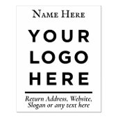 Retouradres Website Uw zakelijke Logo Aangepast Rubberstempel (Afrduk)