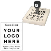 Retouradres Website Uw zakelijke Logo Aangepast Rubberstempel (Gestempeld)
