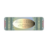 Retouradres Weddenschap Weg-paren Wildflower Label (Voorkant)