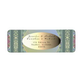 Retouradres Weddenschap Weg-paren Wildflower Label