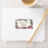 Retouradres Wedding Bloom Floral Butterfly Etiket (Insitu)