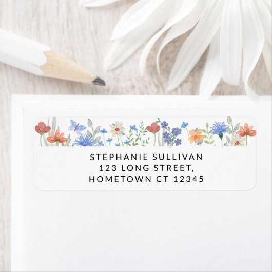 Retouradres Wildbloem Etiket (Insitu)