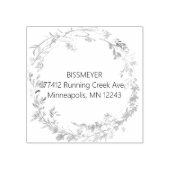 Retouradres Wildbloem Rubberstempel (Afrduk)