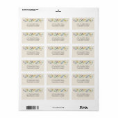 Retouradres Wilde Bloem Etiket (Full Sheet)