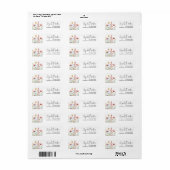 Retouradres Wilde Bloemen Etiket (Full Sheet)