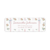 Retouradres Wildflower Afsluitfeestje Etiket (Voorkant)
