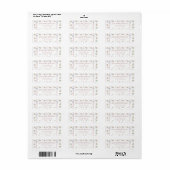 Retouradres Wildflower Afsluitfeestje Etiket (Full Sheet)