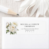 Retouradres witte pioen etiket (Insitu)