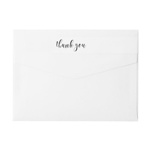 Retouradres Wraparound Labels Dank je huwelijk (Achterkant)
