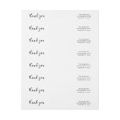 Retouradres Wraparound Labels Dank je huwelijk (Vel)