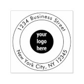 Retouradres Zakelijke Logo Elegant Modern Zelfinktende Stempel (Design)
