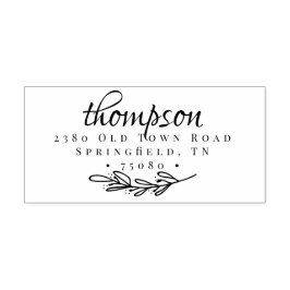 Retouradres Zelf Inking Stamp Trees Spring Zelfinktende Stempel