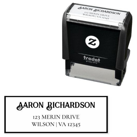 Retouradres Zelfinkend stempel (In situ)