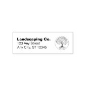 Retouradres Zelfinkt Stamper met Tree Logo Zelfinktende Stempel (Design)