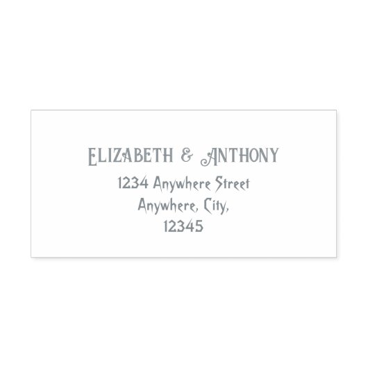 Retouradres Zelfinktdrukstempel van Rubber Zelfinktende Stempel (Design)