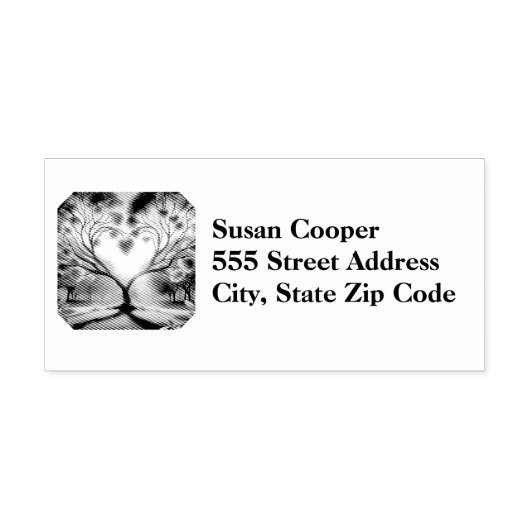 Retouradres Zelfinktende Stempel (Design)