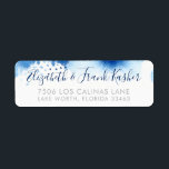 RETOURADRES zilveren smart blue waterverf Etiket<br><div class="desc">door kat massard >> www.simplysweetPAPERIE.com <<<< Love the design, maar ik zou graag enkele wijzigingen zien - een ander kleurenschema, product, een foto toevoegen of aangepast voor een andere gelegenheid - zonder enige zorgen contact met mij op te nemen, kat@simplysweetPAPERIE.com - ik help u graag! - - - - -...</div>