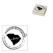 Retouradres Zuid-Carolina Rubberstempel (Gestempeld)