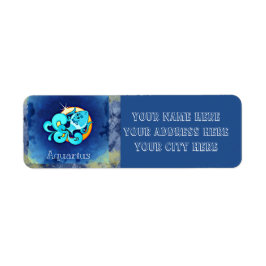 Retouradreslabel Aquarius Etiket