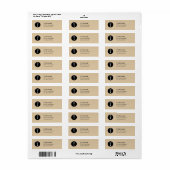 Retouradreslabel Baker Etiket (Full Sheet)